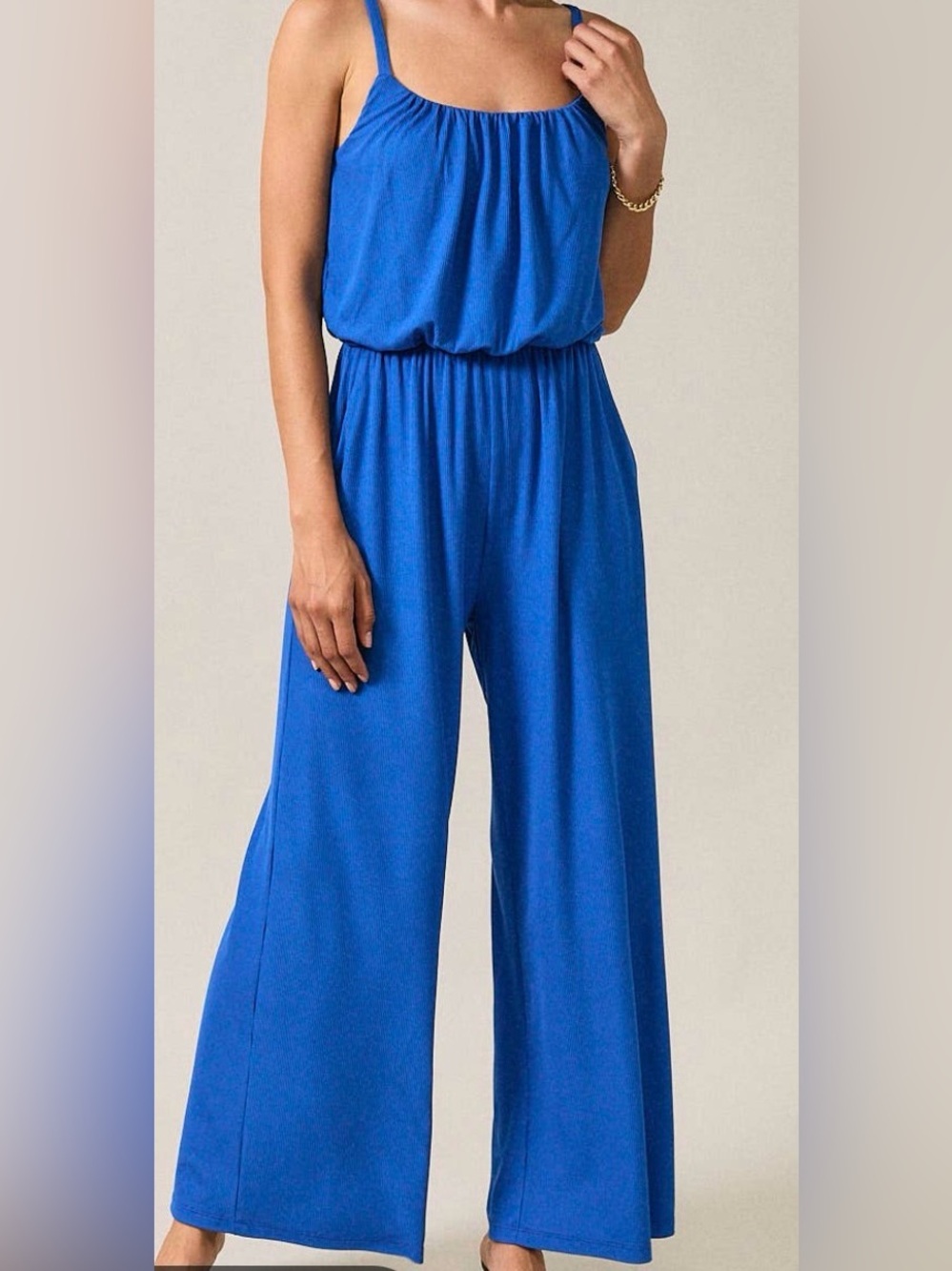 Gilli Royal Blue Wide-Leg Jumpsuit